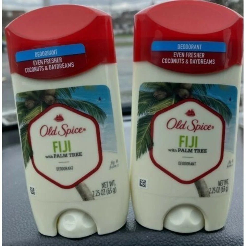 (2) Packs Old Spice Fresher Collection Fiji Deodorants  Coconuts & daydreams NEW